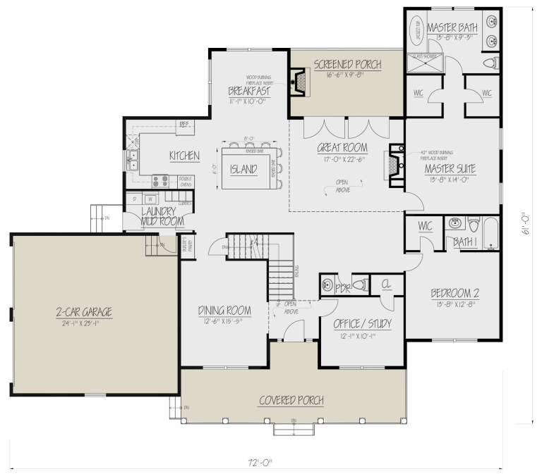 House Plan House Plan #24300 Drawing 1