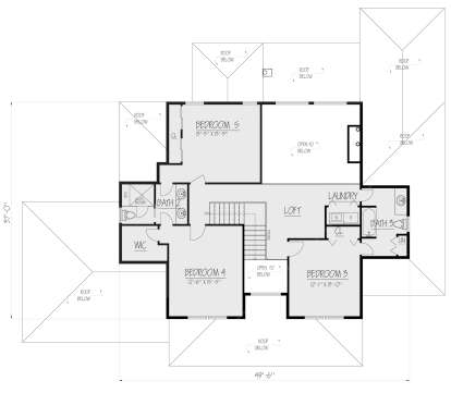 Second Floor for House Plan #1754-00037