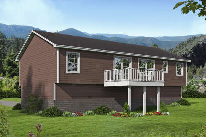 Ranch House Plan #1754-00038 Elevation Photo