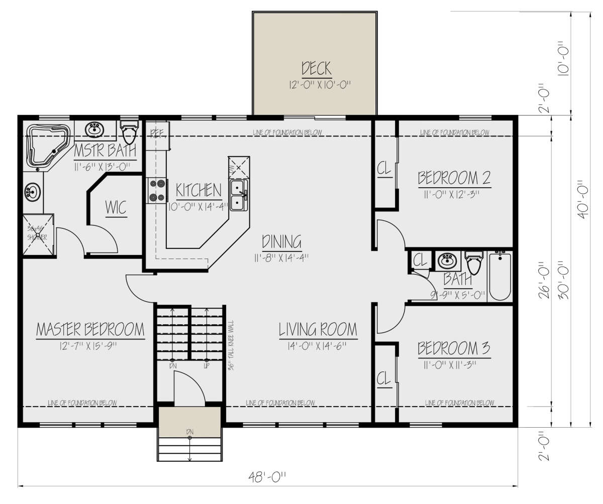 Main Floor for House Plan #1754-00038