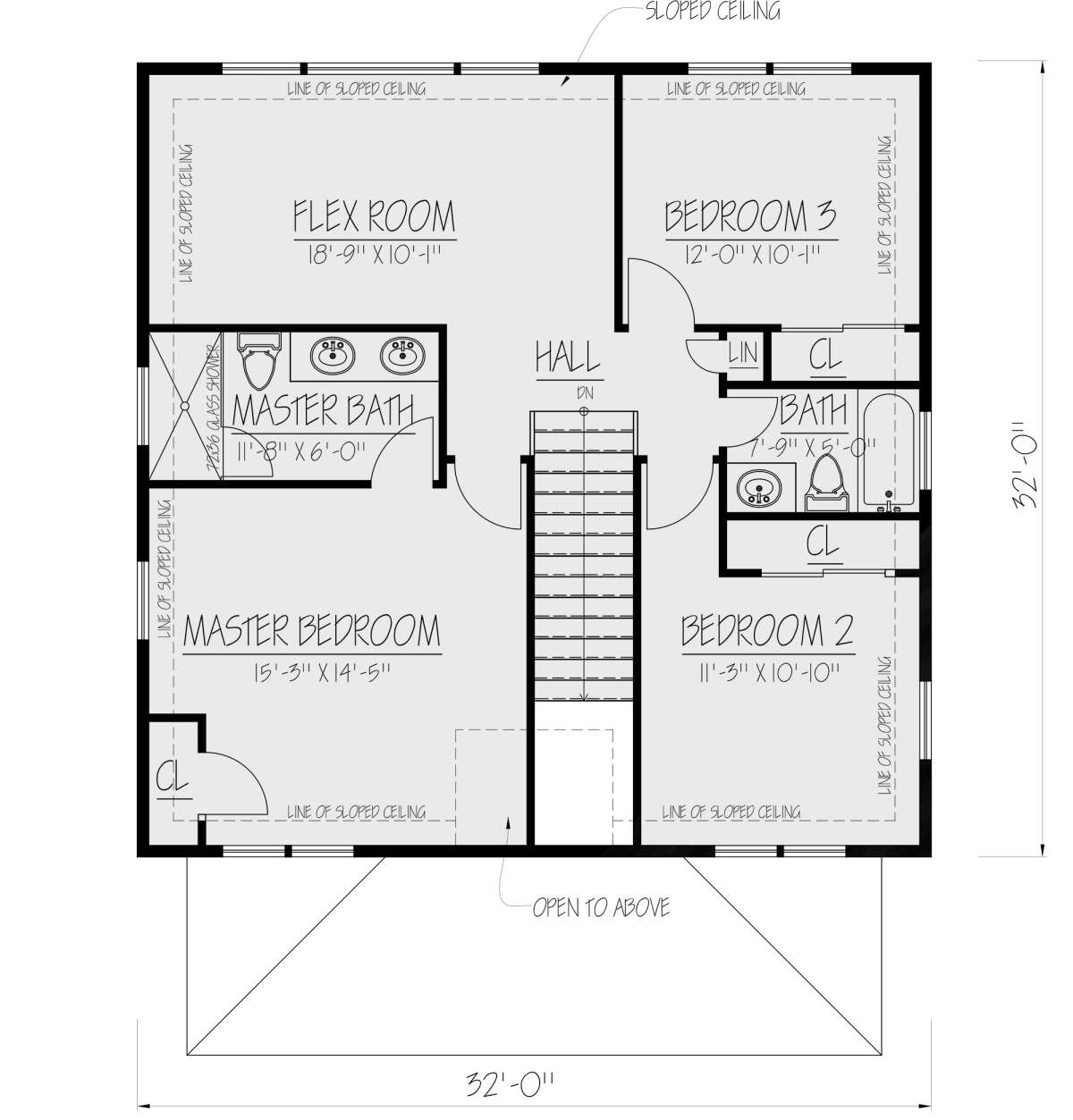 Second Floor for House Plan #1754-00039