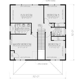 Second Floor for House Plan #1754-00039