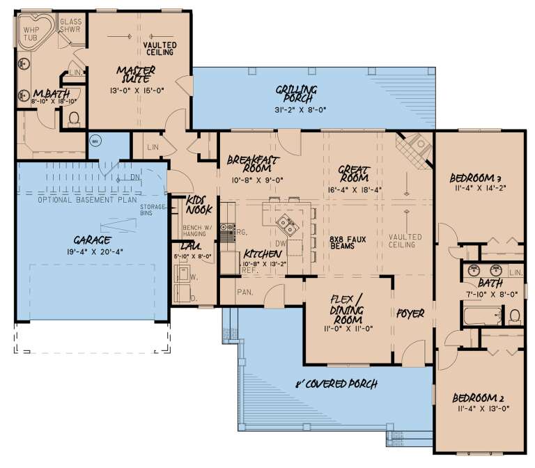 House Plan House Plan #24303 Drawing 1