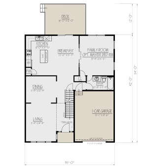 Main Floor for House Plan #1754-00040