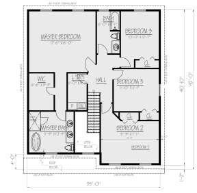 Second Floor for House Plan #1754-00040