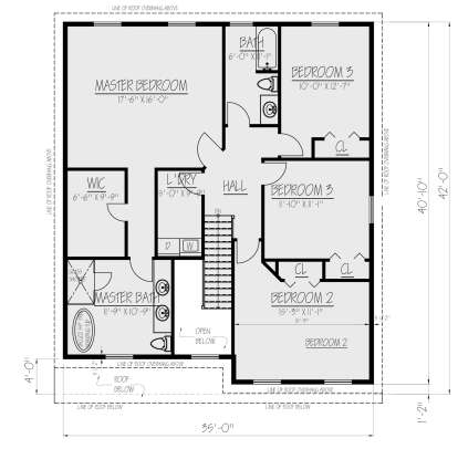 Second Floor for House Plan #1754-00040