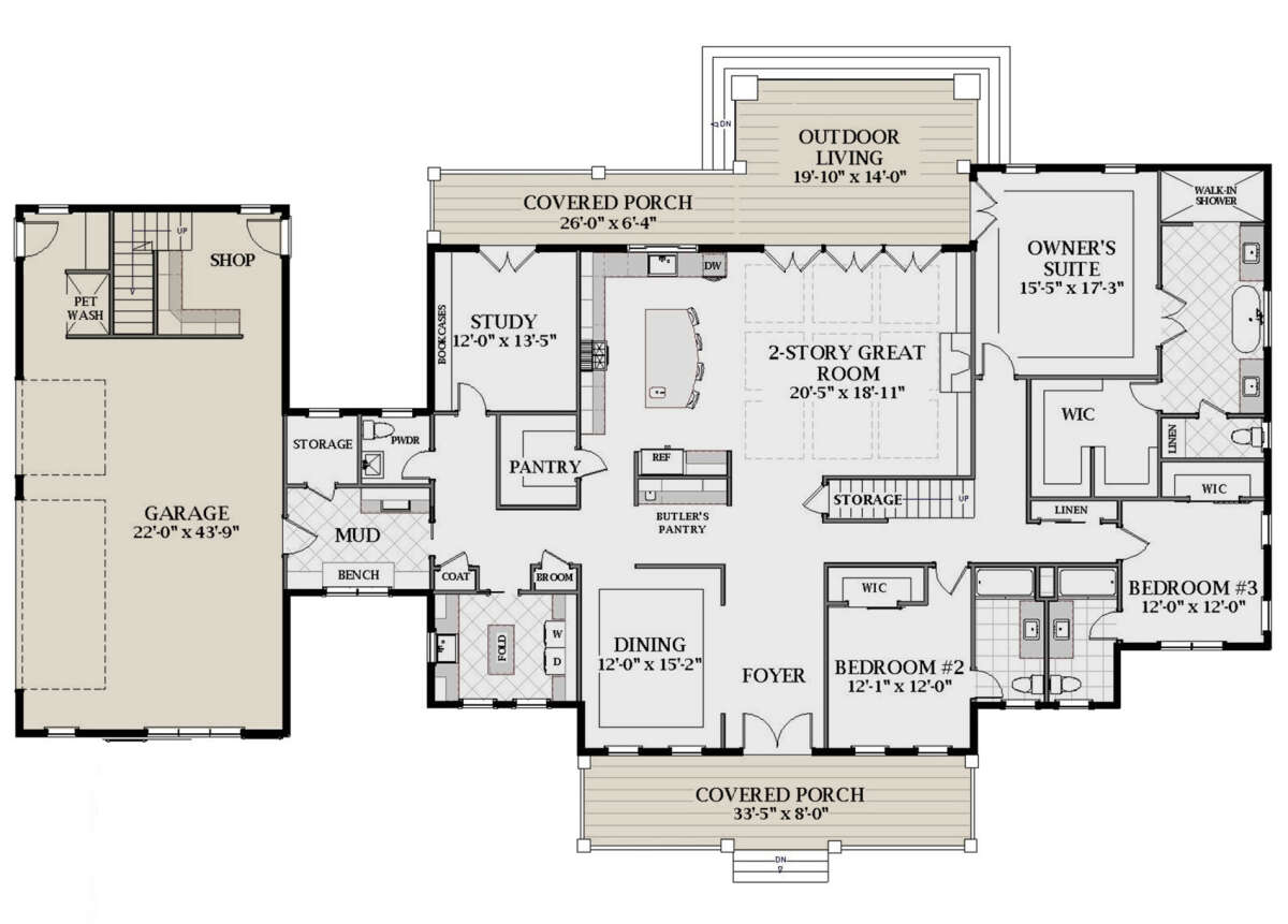 Main Floor for House Plan #6849-00092