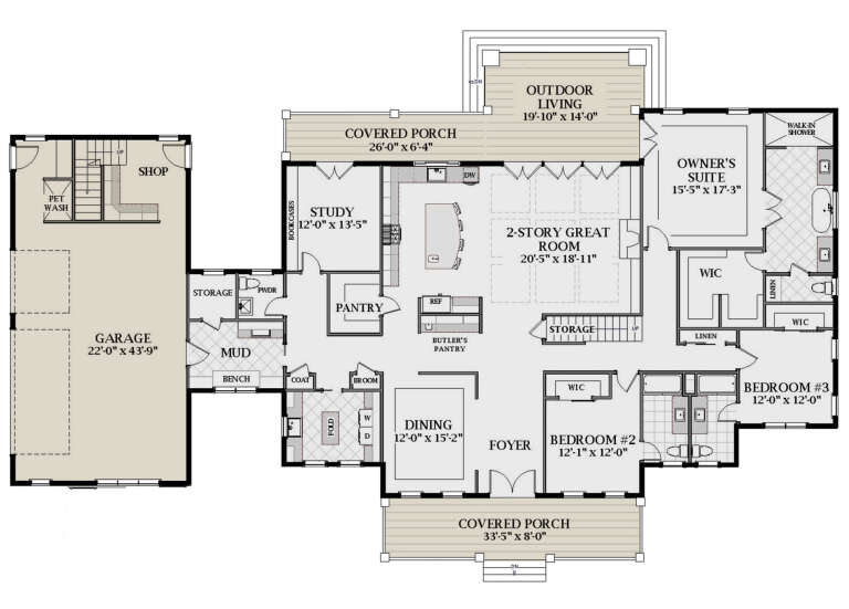 House Plan House Plan #24307 Drawing 1