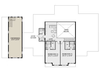 Second Floor for House Plan #6849-00092