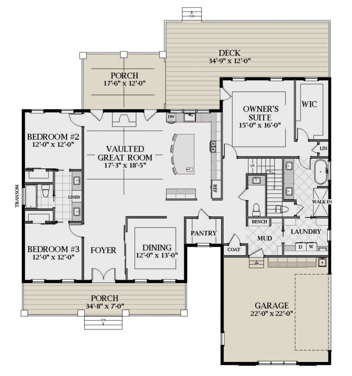 Main Floor for House Plan #6849-00093