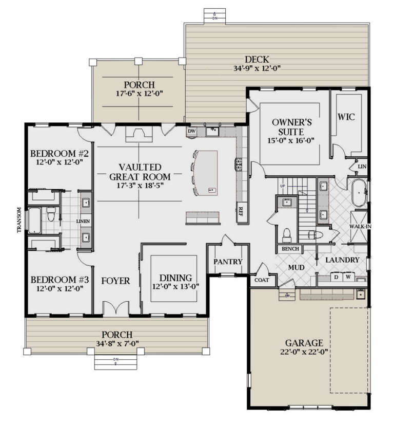 House Plan House Plan #24308 Drawing 1
