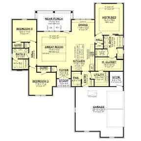 Main Floor for House Plan #041-00215