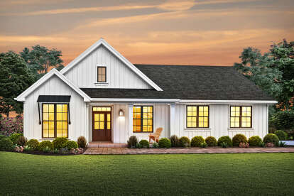 Modern Farmhouse House Plan #2559-00837 Elevation Photo