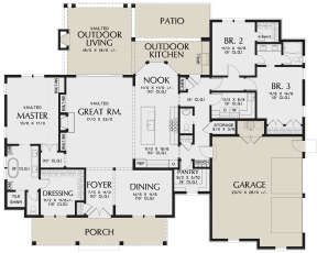 Main Floor for House Plan #2559-00838