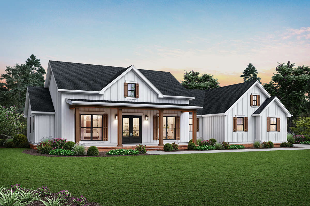 Modern Farmhouse Plan 2 460 Square Feet 3 Bedrooms 2 5 