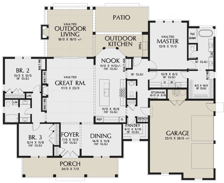 House Plan House Plan #24312 Drawing 1