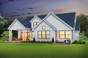 Modern Farmhouse House Plan #2559-00840 Elevation Photo