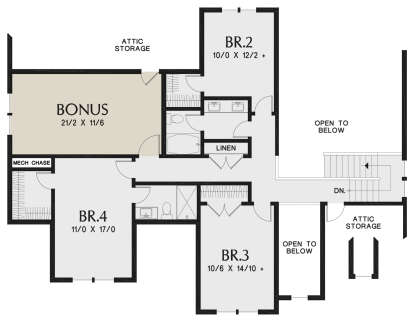 Second Floor for House Plan #2559-00840