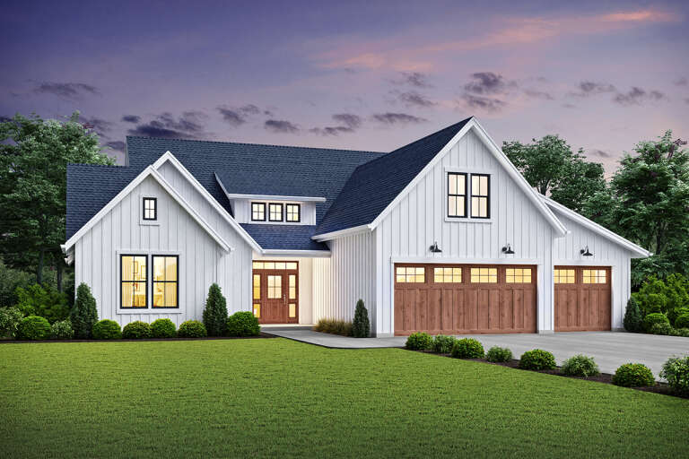 Modern Farmhouse House Plan #2559-00841 Elevation Photo