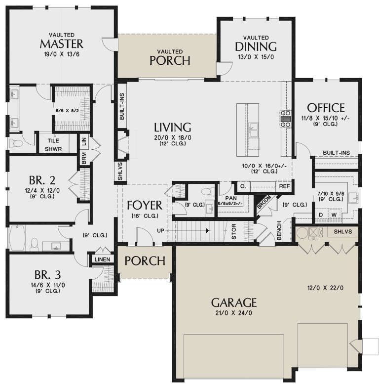 House Plan House Plan #24314 Drawing 1