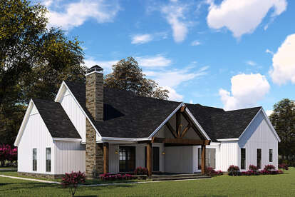 Modern Farmhouse House Plan #8318-00145 Elevation Photo