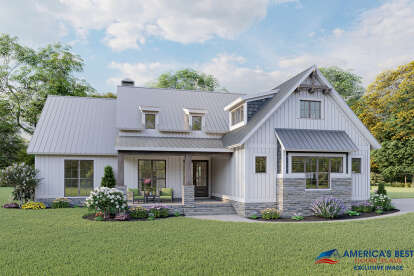 Modern Farmhouse House Plan #8318-00146 Elevation Photo