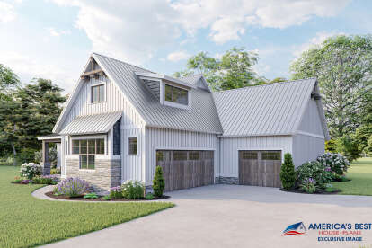 Modern Farmhouse House Plan #8318-00146 Elevation Photo