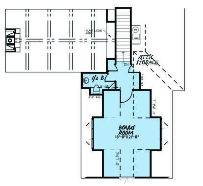 Bonus Room for House Plan #8318-00146