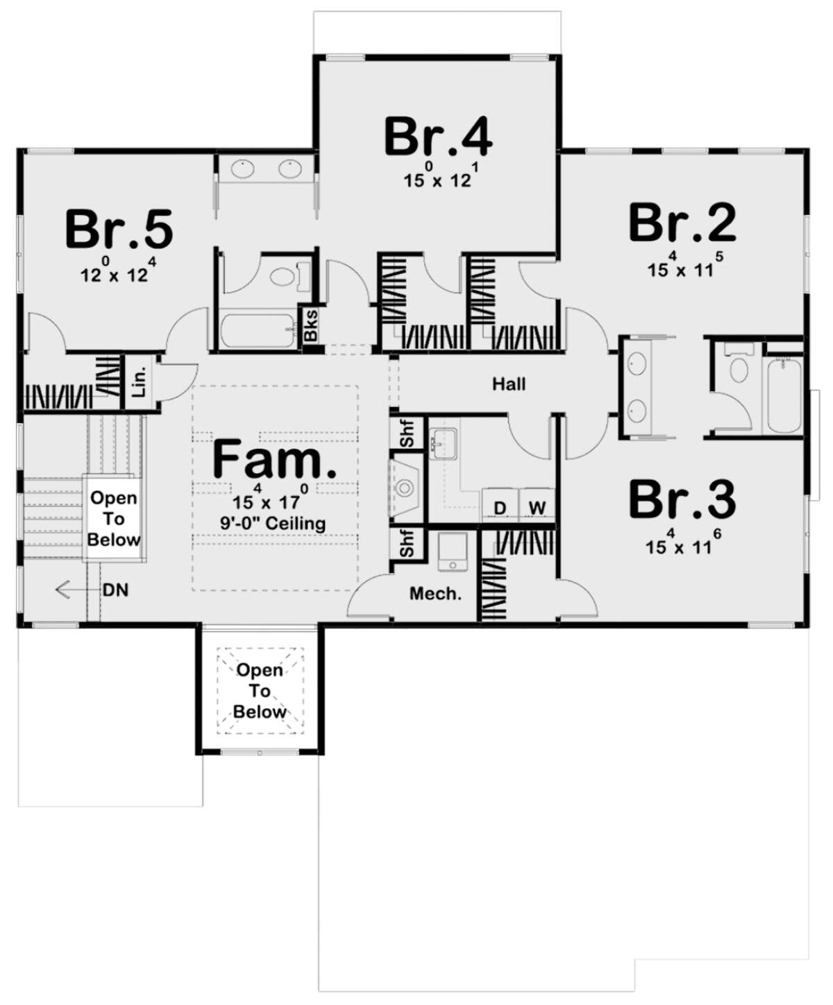 Second Floor for House Plan #963-00404