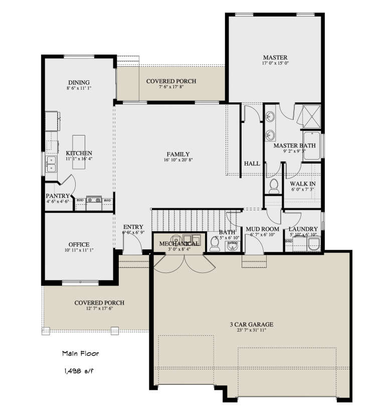House Plan House Plan #24319 Drawing 1