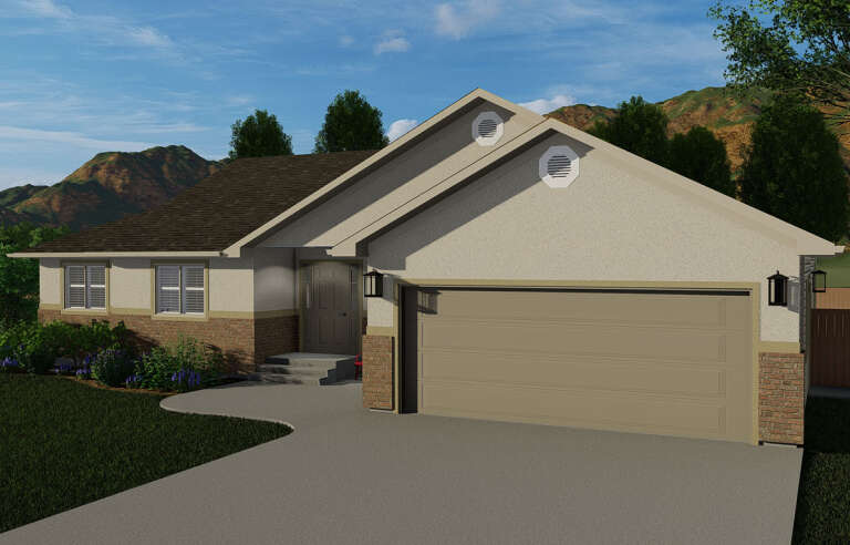 House Plan House Plan #24321 Front Elevation 