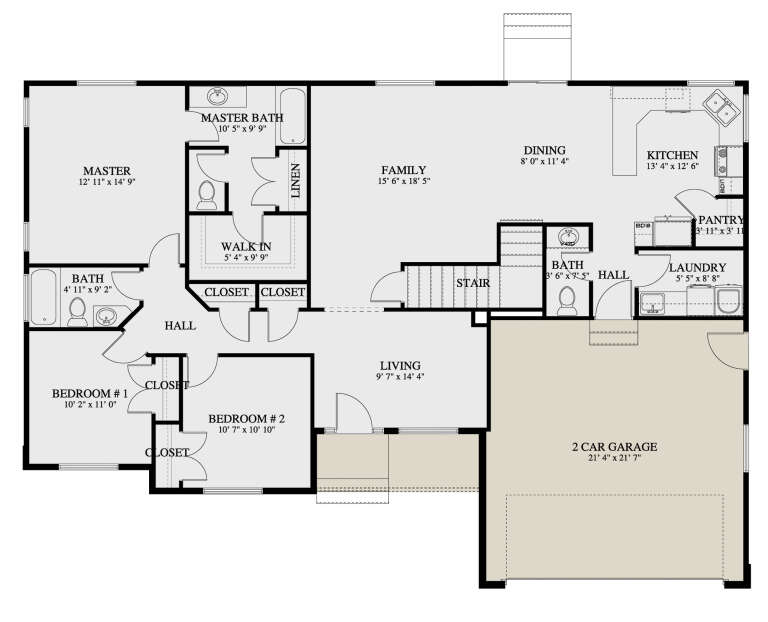 House Plan House Plan #24321 Drawing 1