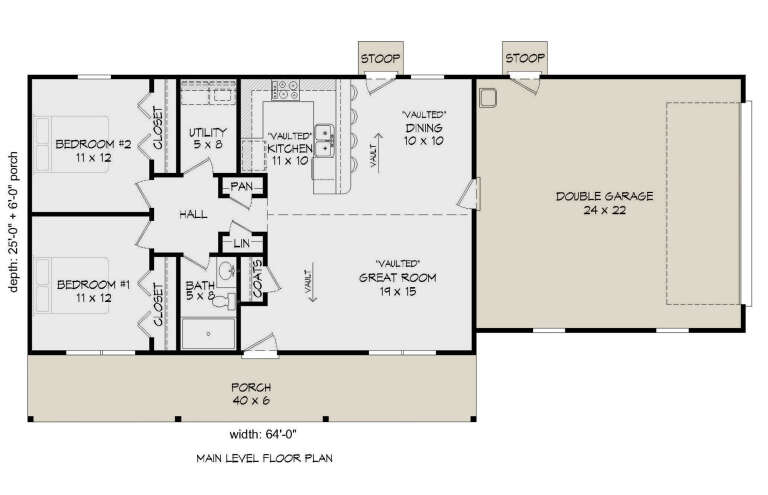 House Plan House Plan #24322 Drawing 1