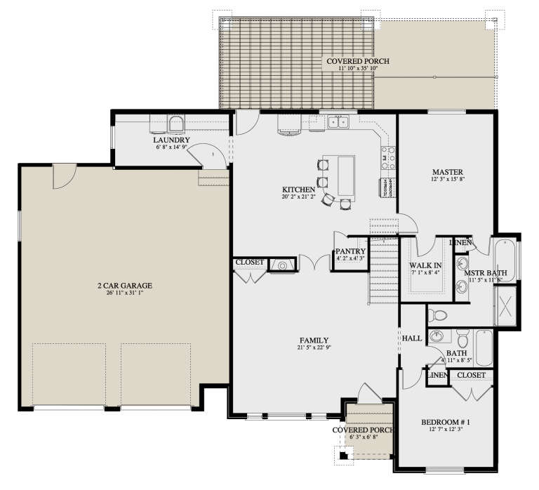 House Plan House Plan #24325 Drawing 1
