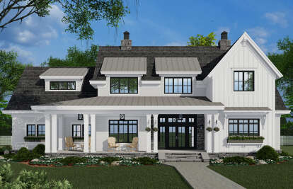 Modern Farmhouse House Plan #098-00322 Elevation Photo