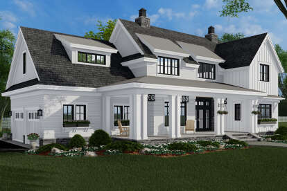 Modern Farmhouse House Plan #098-00322 Elevation Photo