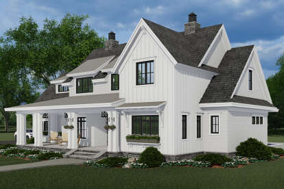 Modern Farmhouse House Plan #098-00322 Elevation Photo