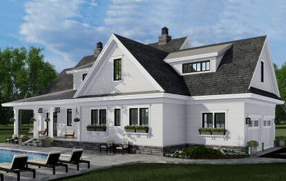 Modern Farmhouse House Plan #098-00322 Elevation Photo