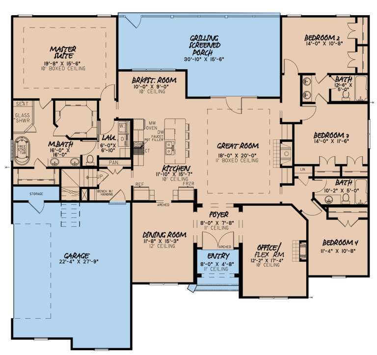 House Plan House Plan #24328 Drawing 1
