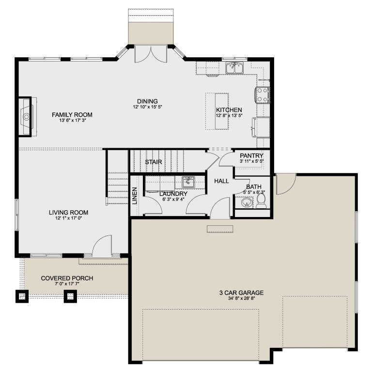 House Plan House Plan #24329 Drawing 1