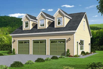 0 Bed, 1 Bath, 1295 Square Foot House Plan - #940-00209