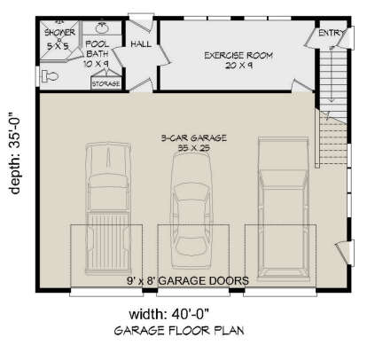 Garage for House Plan #940-00209