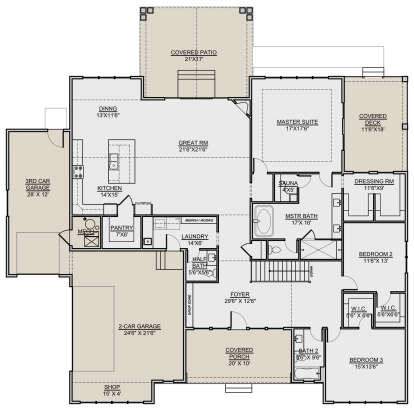 Main Floor for House Plan #7306-00015