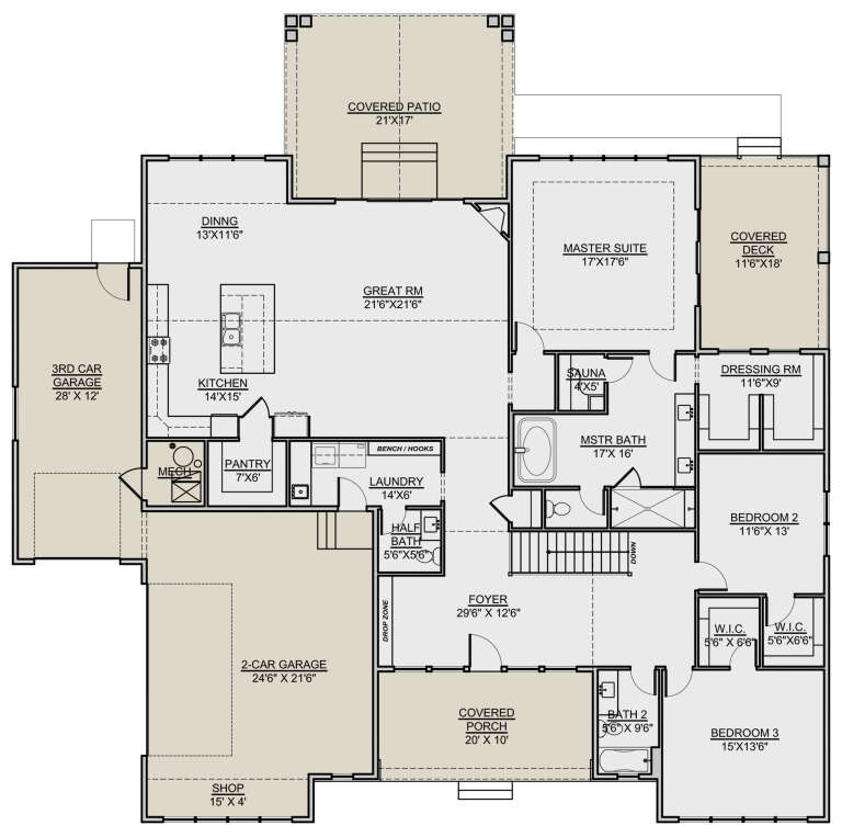 House Plan House Plan #24351 Drawing 1