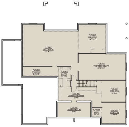 Basement for House Plan #7306-00015