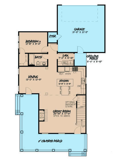 Main Floor for House Plan #8318-00148
