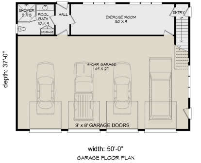 Garage for House Plan #940-00222