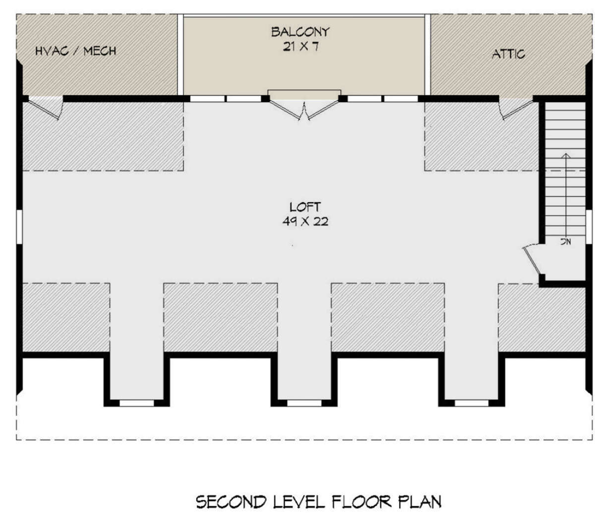 Loft for House Plan #940-00222