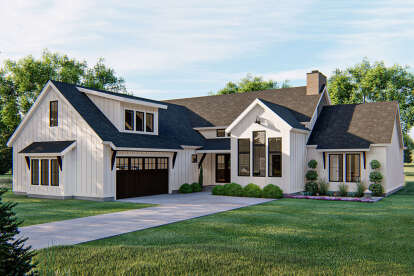 Modern Farmhouse House Plan #963-00408 Elevation Photo