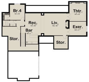 Basement for House Plan #963-00408